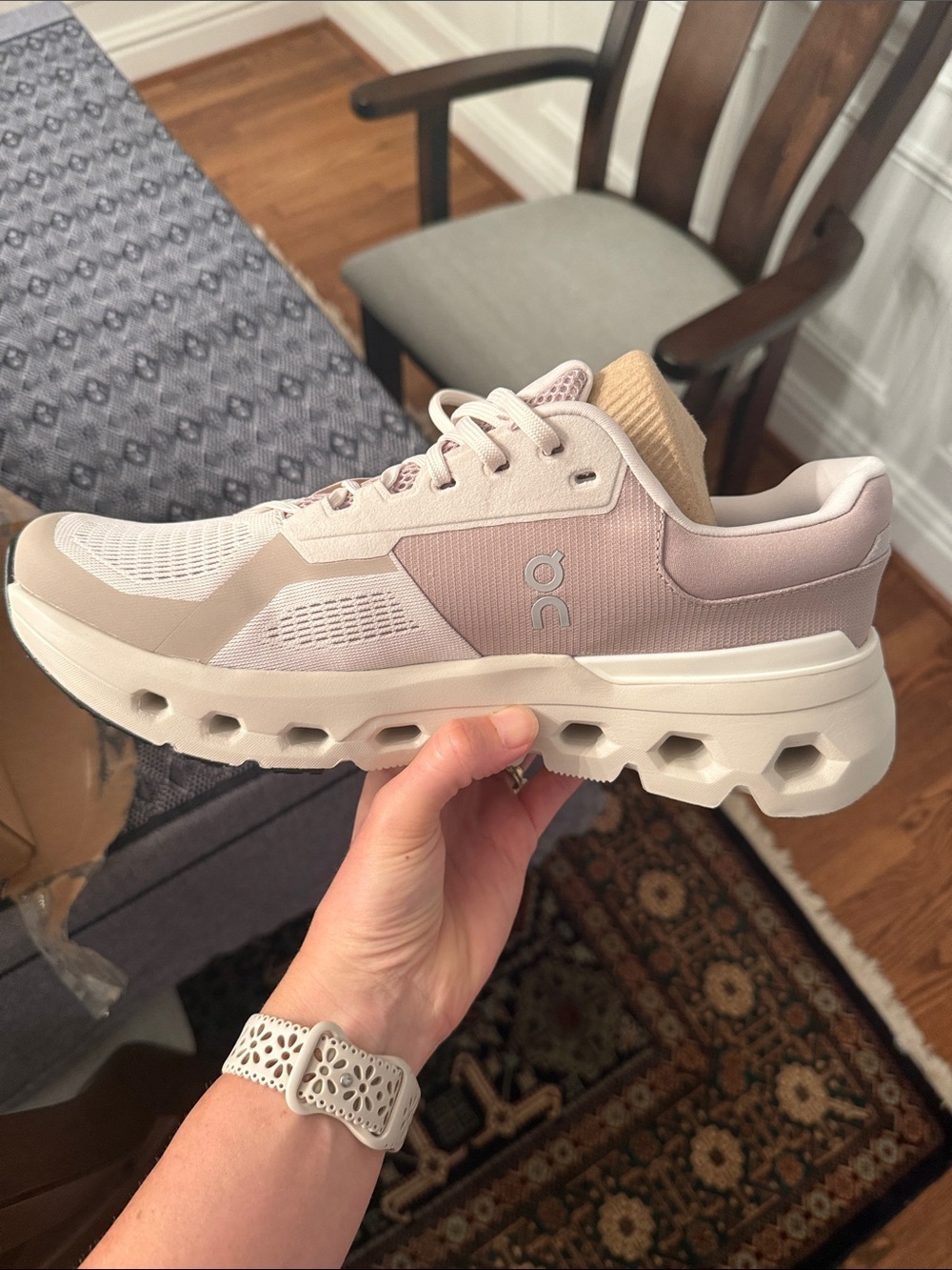 New 10.5 never worn in box. On Cloudnova Lightweight Running Shoes in beige - Picture 2 of 5